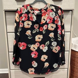 Cabi Floral Blouse